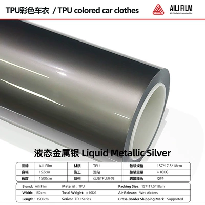 Film Scratch-Resistant Self-Healing Brightening – Car paint protective film - liquid-metallic-silver-152-15m