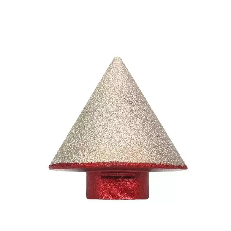 新款银色红底倒角器瓷砖扩孔钻头金刚石开孔器锥形圆孔磨边打洞瓦