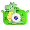 Three-dimensional small dinosaur [green] can be photographed and recorded
