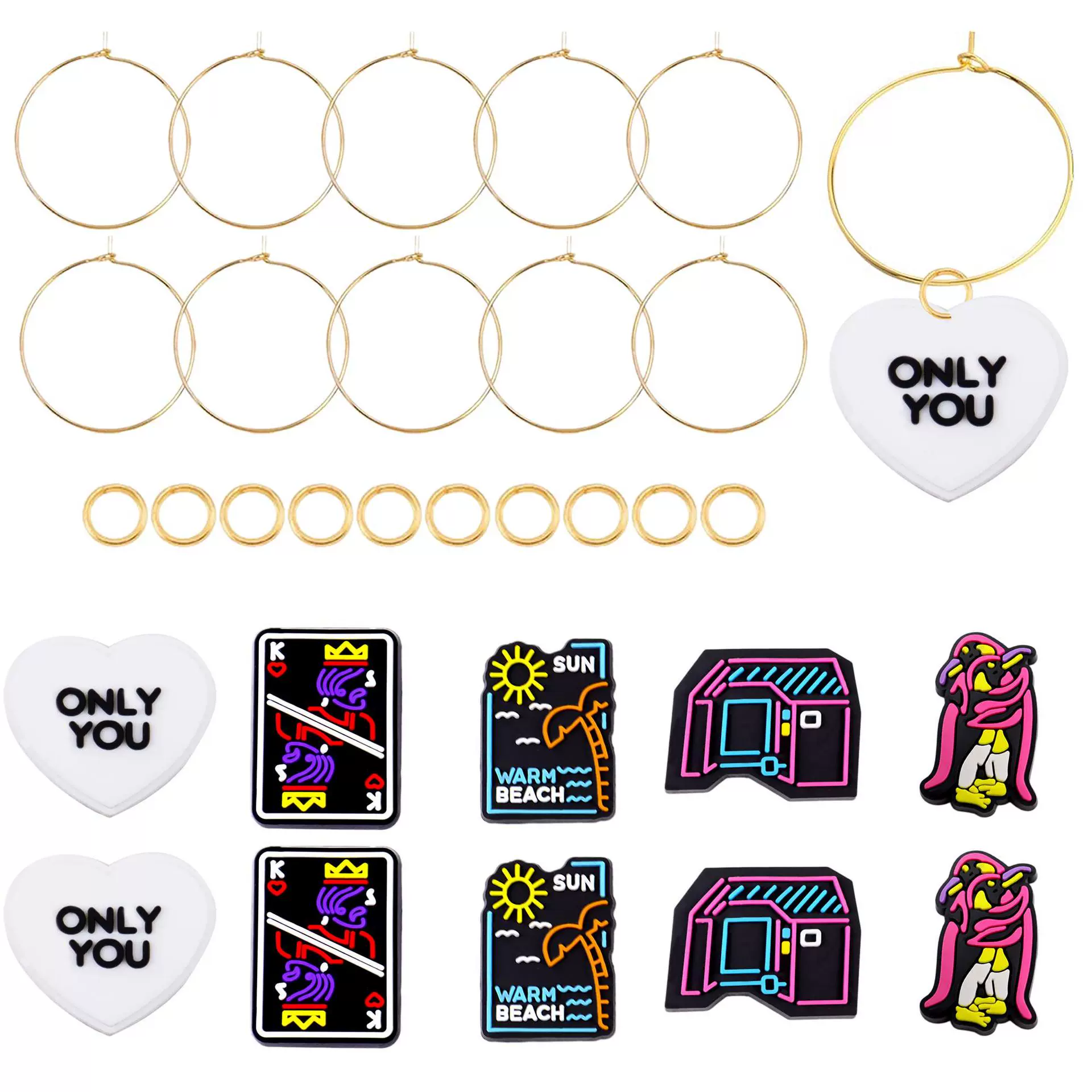 Неоновый кубок Xiyin для вечеринки в честь Хэллоуина, украшение, подвеска, бокал для вина