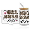 Medical nurse doctor Health series UV DTF transfer crystal label cup post