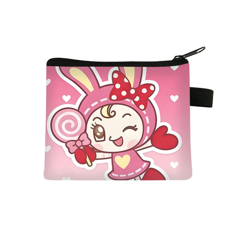 New Cartoon Pink Rabbit Coin Purse, Fashionable Card Holder for Children, Cute Storage Bag for Elementary School Students, Boys and Girls, Cross-border Wholesale