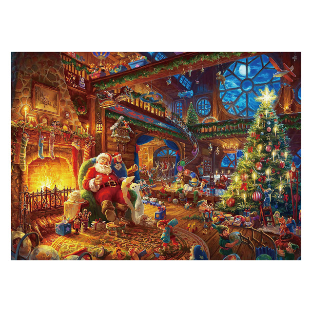 Small Order Customized Christmas Puzzle 1000 Pieces Toys 100 Boxes up to Picture and Sample Processing Multiple Styles Popular in Fashion