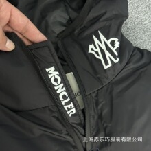 高版本纯原冬季男款品质可靠细节到位连帽刺绣黑色涤棉汽批发