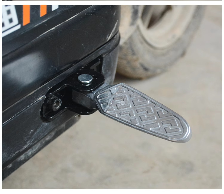 New National Standard Modified Footrest Pedal for Electric Scooter, Aluminum Alloy Foldable Rear Footrest for Electric Bike