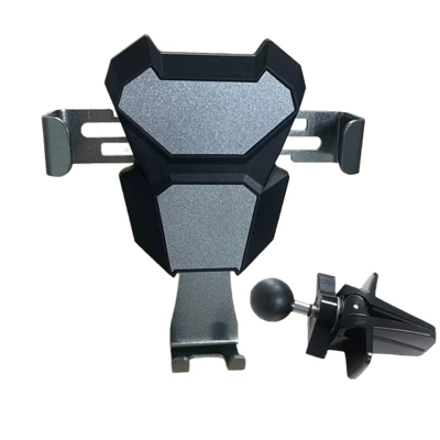 Car phone holder gravity navigation snap-on car mobile - gray-donkey-kong-stand-one-piece-clip
