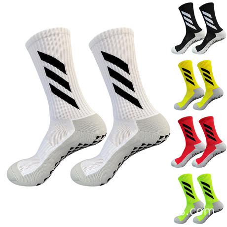 Cross-Border Amazon Outdoor Football Socks, Non-Slip, Wear-Resistant, Dotted High-Tube Thickened Towel Bottom, Sweat-Absorbent and Breathable Sports Socks