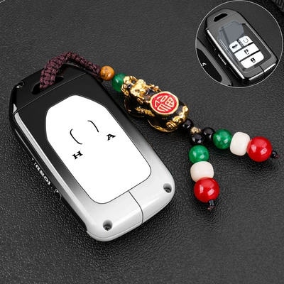 Static Rod/Key Bag | 9.5 Generation Civic, Lingshi, Crv - type-a-pixiu-pendant-black-and-white