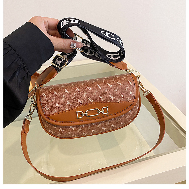New High-end Fashion Texture Printed Armpit Bag European And American Retro Trend Handheld Single Shoulder Diagonal Cross Bag Popular Item_voghion.com