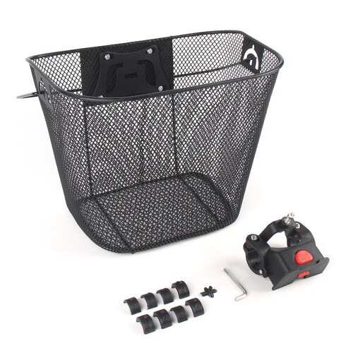 Bicycle front basket quick-detachable basket folding bicycle student schoolbag basket vegetable basket pet basket front basket