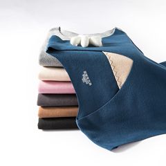 Double-sided imitation German velvet seamless warm vest for women and men plus velvet thickened patch quick-heat underwear base autumn and winter large size