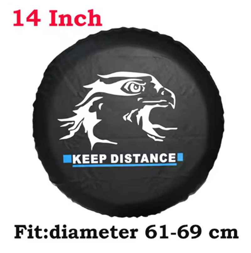 Car tire protective cover universal 14''-17PVC leather tire cover spare tire cover luggage bag soft protective bag