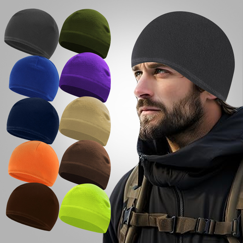 Cross-border Outdoor fleece-lined Ear Protection Warm Cap Bicycle Helmet Inner Cap Skiing Sports Cold Riding Cap