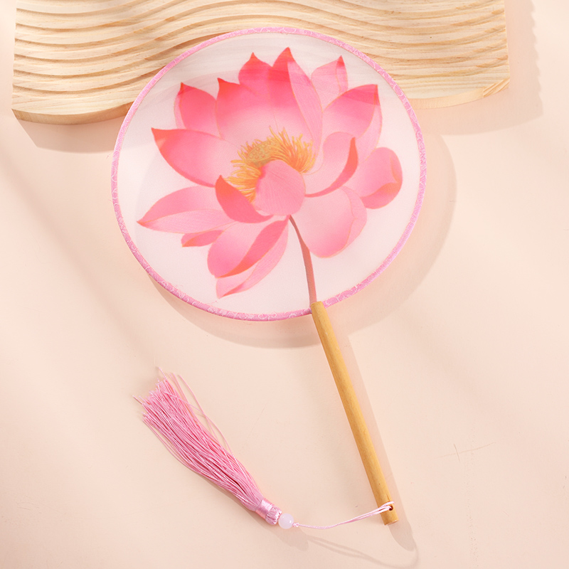 团扇古风扇子汉服仙气国风古装旗袍女拍照女童儿童舞蹈双面