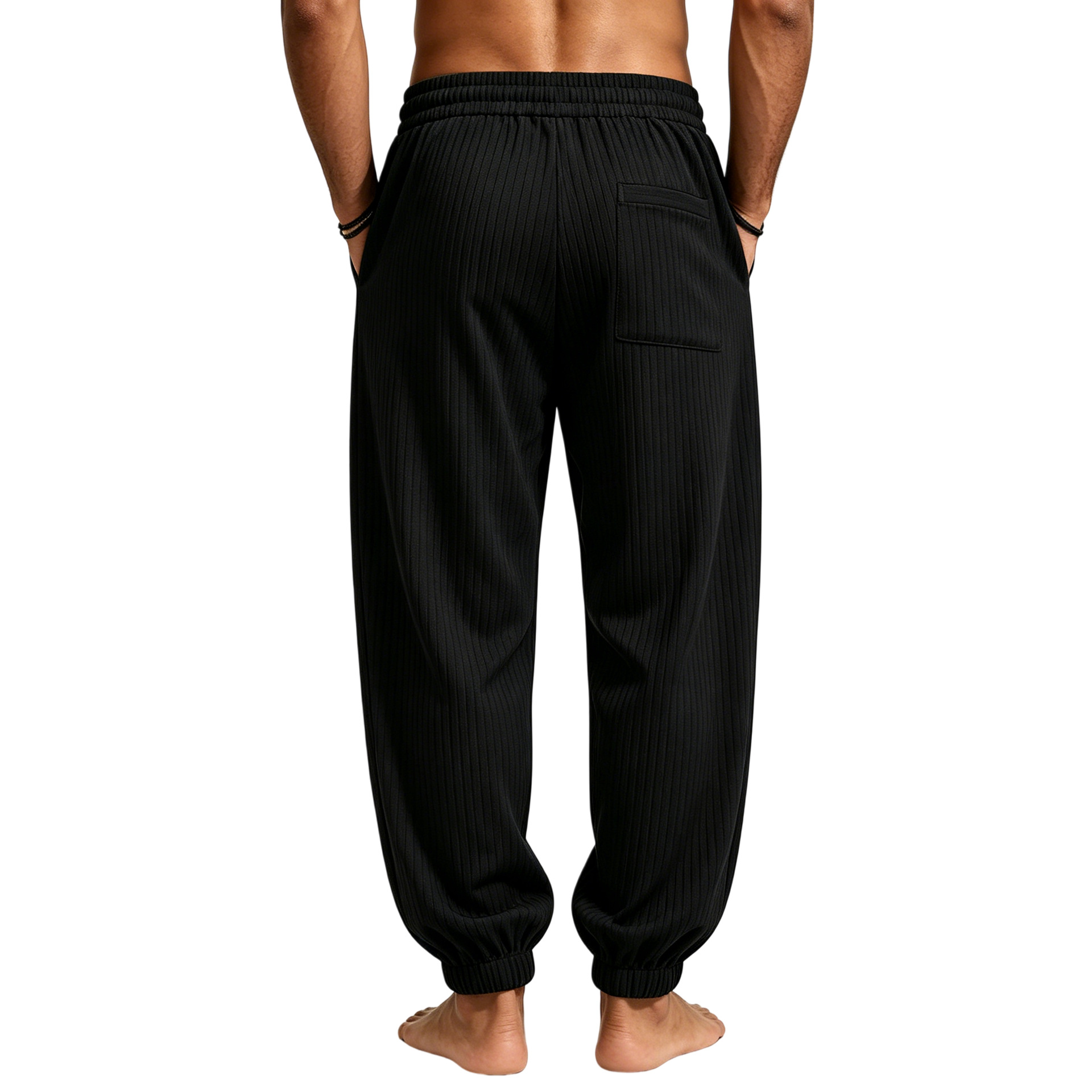 Men's Jogger Sweatpants Loose Fit Drawstring Athletic Trousers_voghion.com