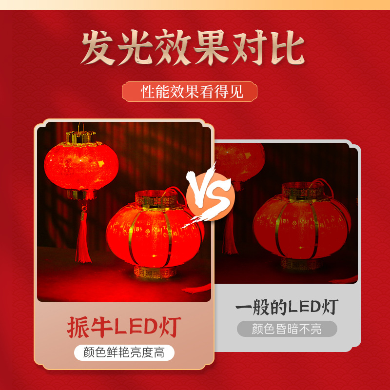 Festival de Primavera LED lámpara roja de ahorro de energía lámpara de lámpara de boda e27 perlas de lámpara roja fiestas impermeables