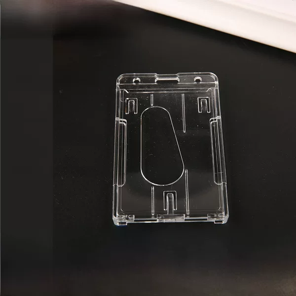 Manufacturer Supplies Transparent Dual-Card Id Card Holder, Large-Capacity Dual Id Card Holder, Pc Portable Commuter Card Holder