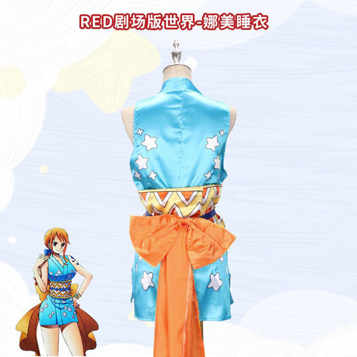Nami from One Piece Sexy Cosplay Costume Set Halloween Anime Cosplay with Wig Hat and Full Suit