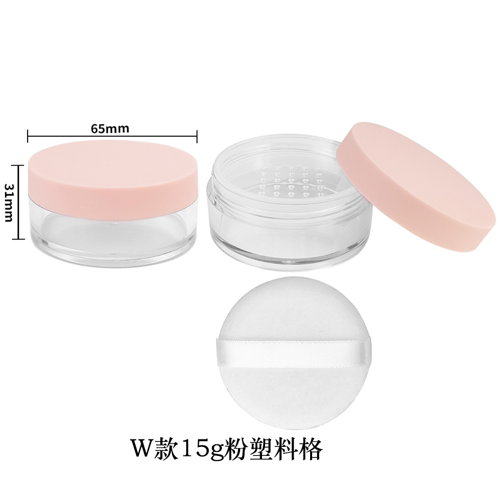 Materiales de embalaje para polvos sueltos en stock: caja dispensadora de polvo suelto ultrafina con tapa abatible y malla elástica grande, para 8g, 15g, 20g.