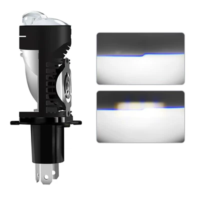 Motorcycle headlights, headlights Dual-Lens H4 Three-Prong Ultra-Bright