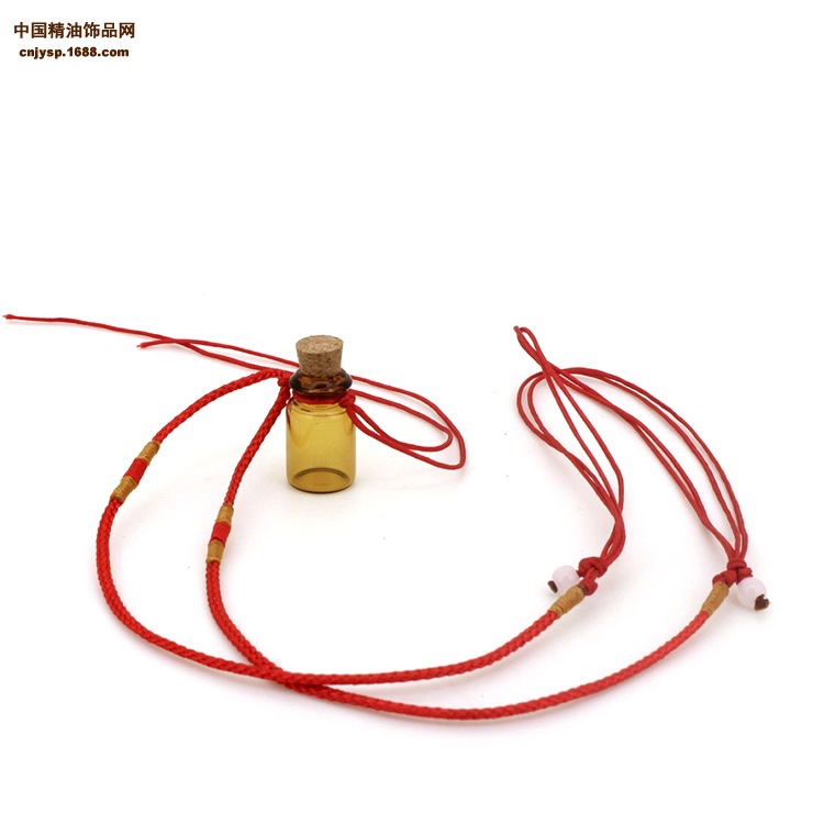 精油饰品网1ml茶色瓶红色牛筋绳项链1.jpg