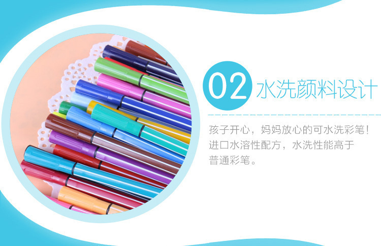 Creative Little Bear Washable Watercolor Brush Painting Marker Set 12/18/24/36 Colors Marker Wholesale Watercolor Brush