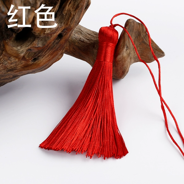 10 red K style tassels