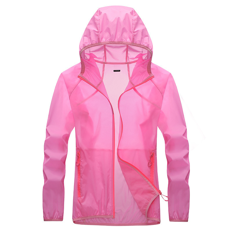 Chaqueta Cortavientos de Protección Solar de Nylon con Protección UV para Pesca y Aire Libre