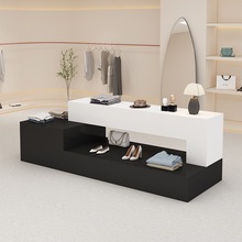 服装店中岛展示柜商场展厅中间摆台化妆品鞋包流水桌陈列柜女装店