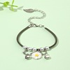 Retro brand small design Chinese bracelet, small bell, Chinese style, flowered