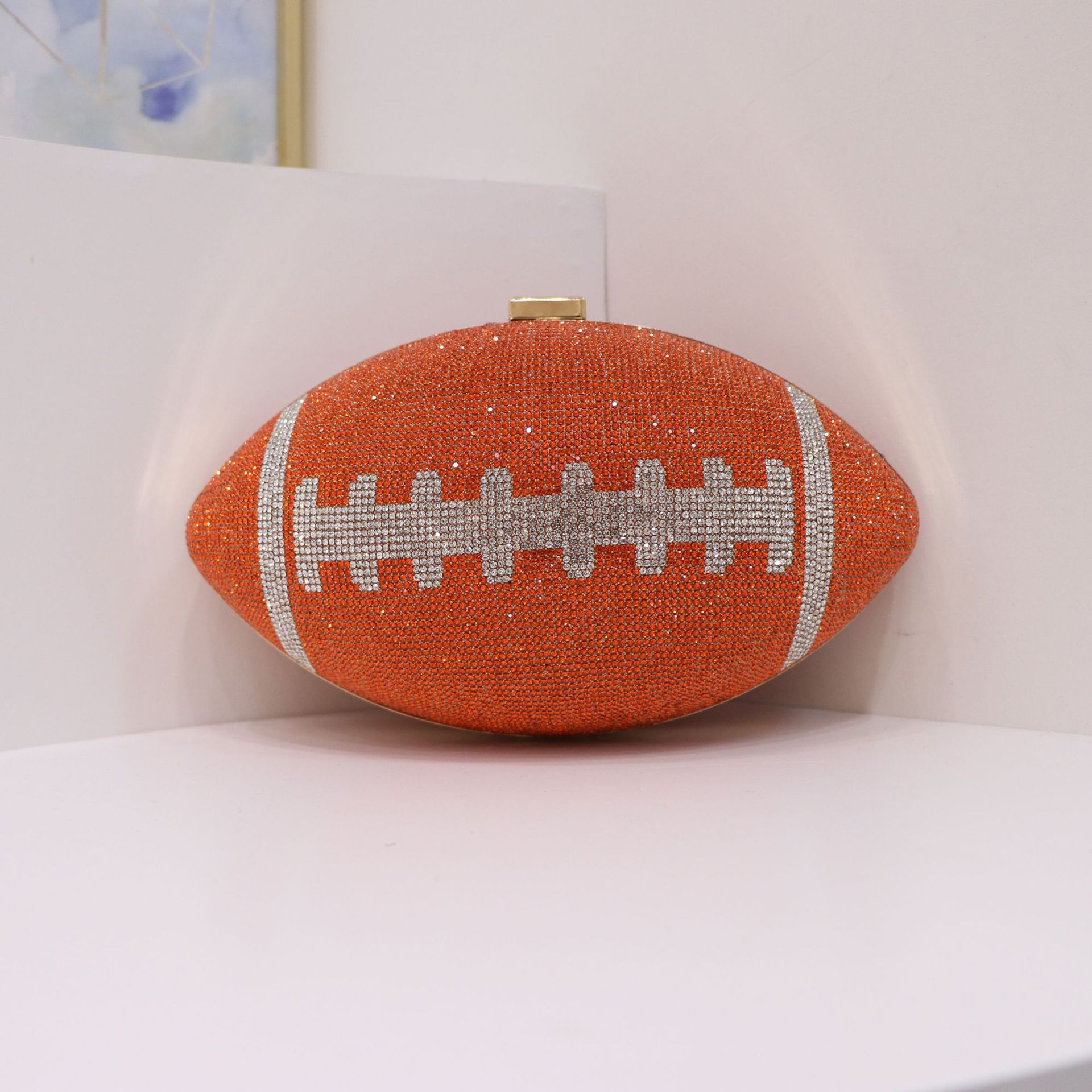 Bolsas de cena europeas y estadounidenses transfronterizas Rugby Premium Diamond Lady Handbags Fashion Party Wedding Bag