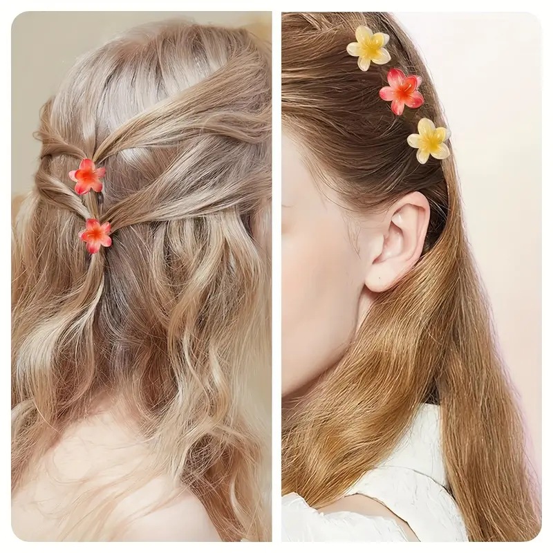 Women's Sweet Simple Style Flower Plastic Hair Clip display picture 7