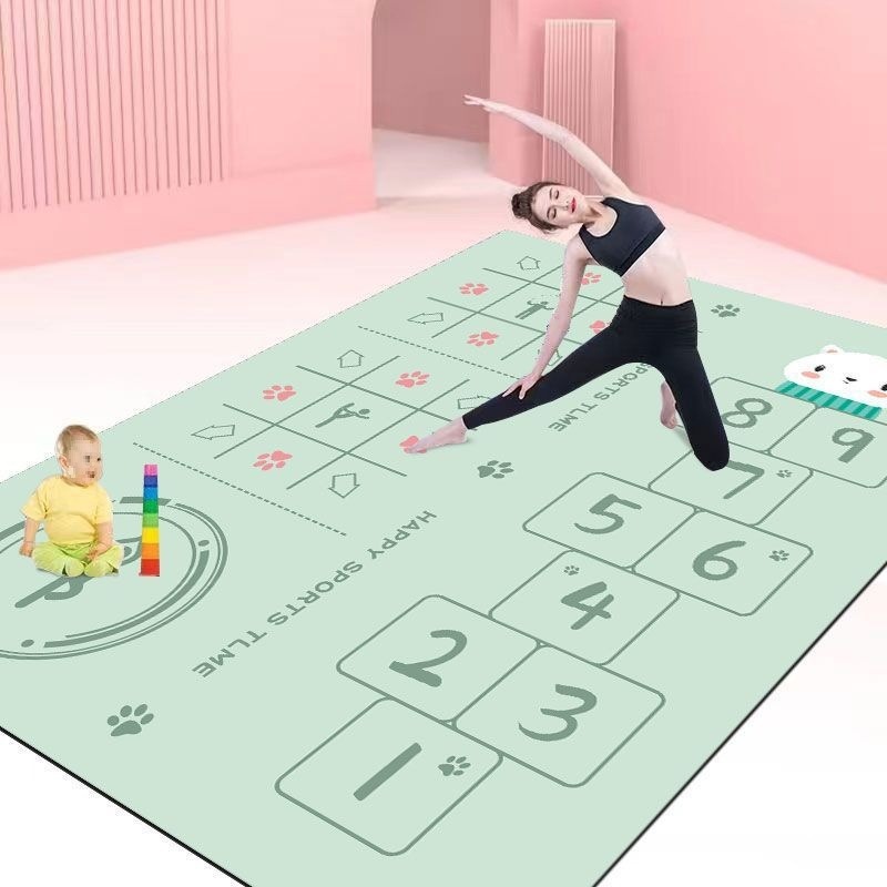 Double Yoga Mat Thickened, Widened and Lengthened Non-Slip Men's and Women's Fitness Home Soundproof Dance Floor Mat