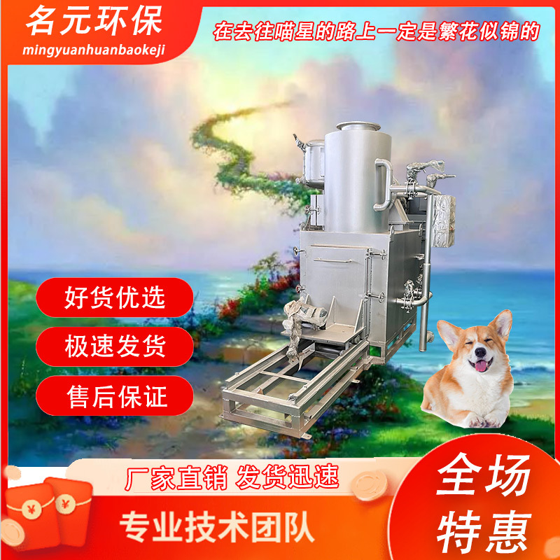 大型农村生活垃圾焚烧炉 环保无味无烟 小型宠物高温热解焚化炉