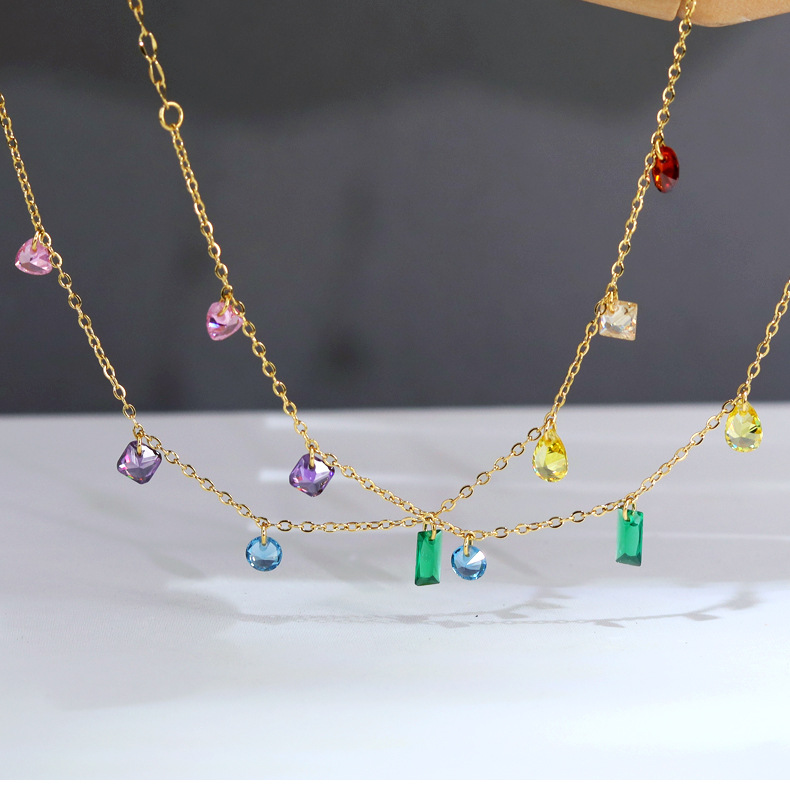 Fashion Water Droplets Titanium Steel Gold Plated Bracelets 1 Piece