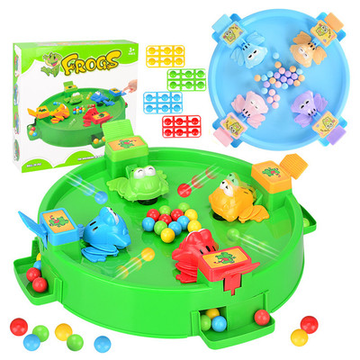 兒童桌遊系列青蛙吃豆搶豆子吞珠遊戲親子休閑互動兒童益智玩具廠