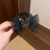 With bow, black, 8cm