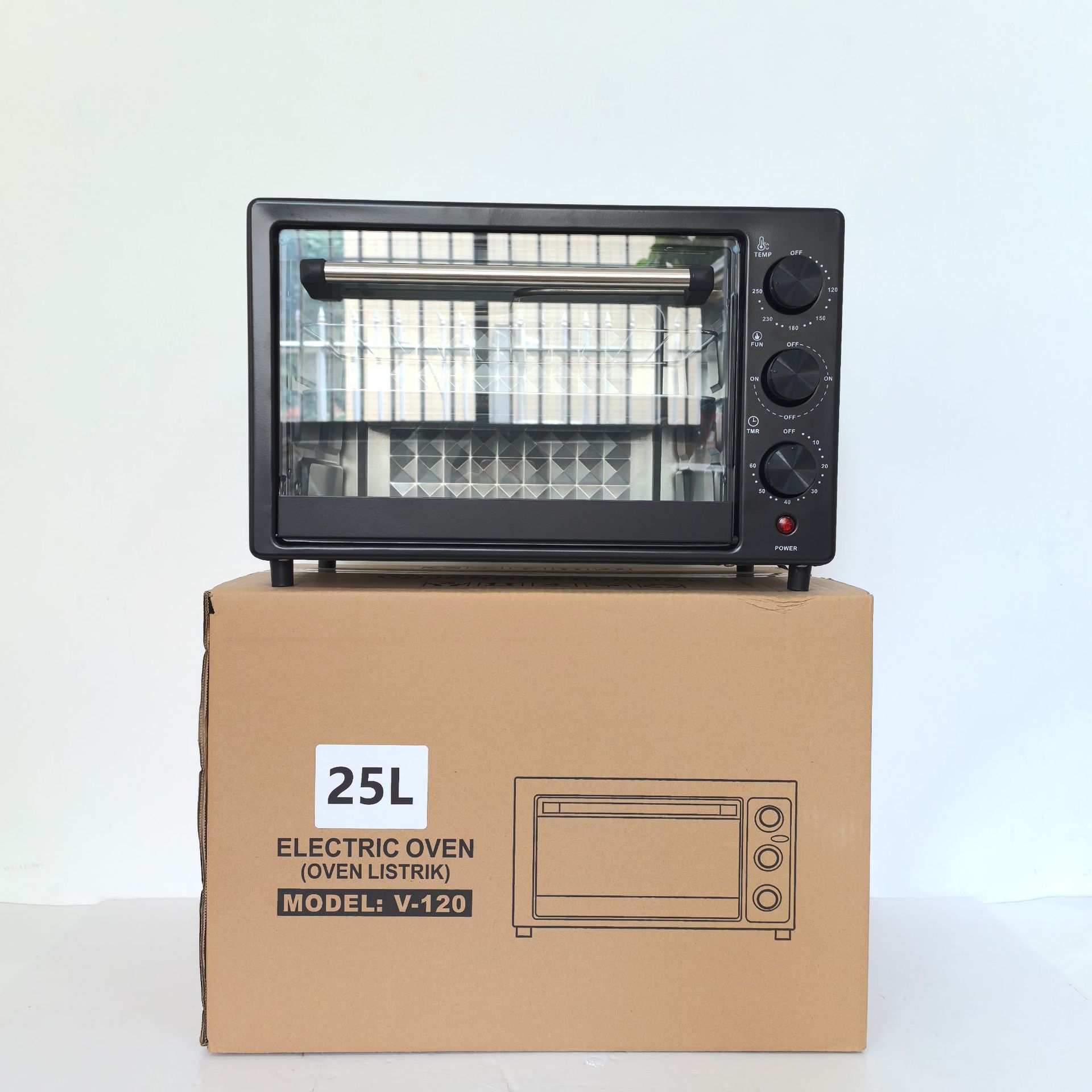 Cross-Border 25L Multi-Capacity 12L15L48L Multifunctional Household Electric Oven with Scheduled Baking Function Large Oven