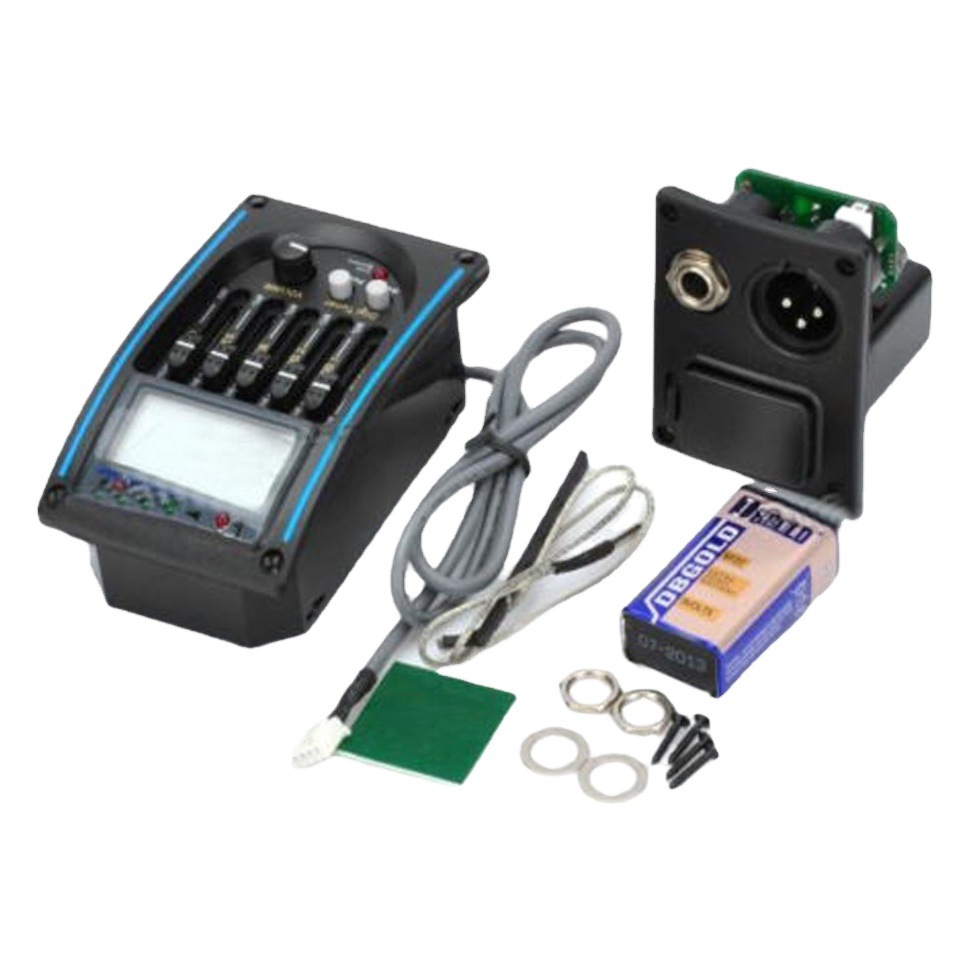 Guitarra Pickup EQ, Guitarra ecualizador caja eléctrica pickup ecualizador sintonizador LC-5