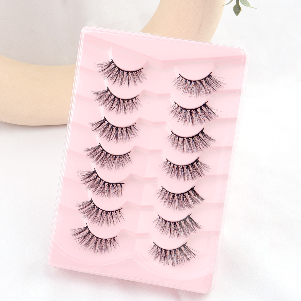 Pingdu nuevo tipo de pestañas falsas estereoscópicas, pestañas falsas hechas a mano, injerto natural, pestañas falsas al por mayor