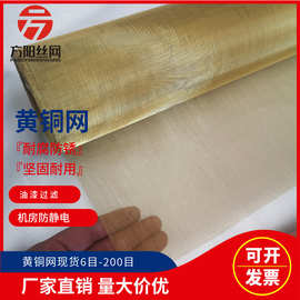 黄铜丝编织网防静电接地网6-200目铜丝网布油漆过滤网黄铜网