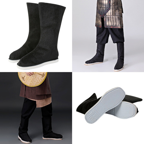 Children's costume ancient Hanfu boots opera Jinyiwei officer and soldier boots men and women cos adult high cloth boots shoes