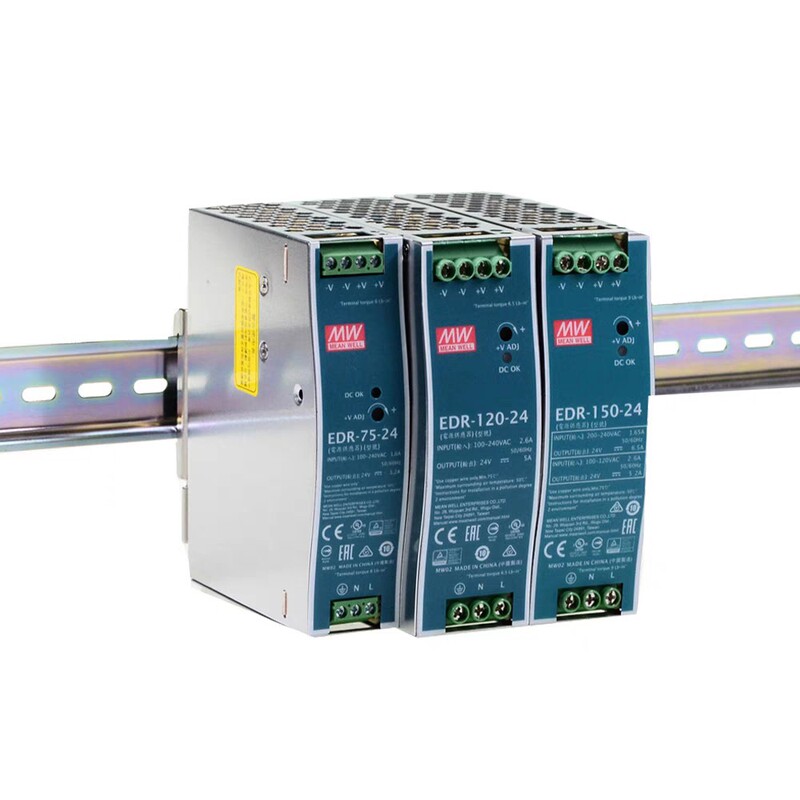 原装明緯電源EDR-150-24レールスイッチング電源75120150240480レール電源1224|undefined