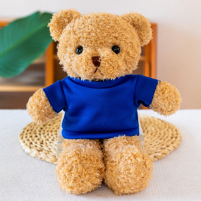 Vestir oso muñeca muñeca logotipo de impresión osito de peluche
