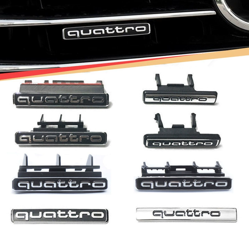Подходит для Audi A4L/A5/A6L/Q3/Q5 полный привод, декоративный значок Quattro для багажника, улучшенная модель