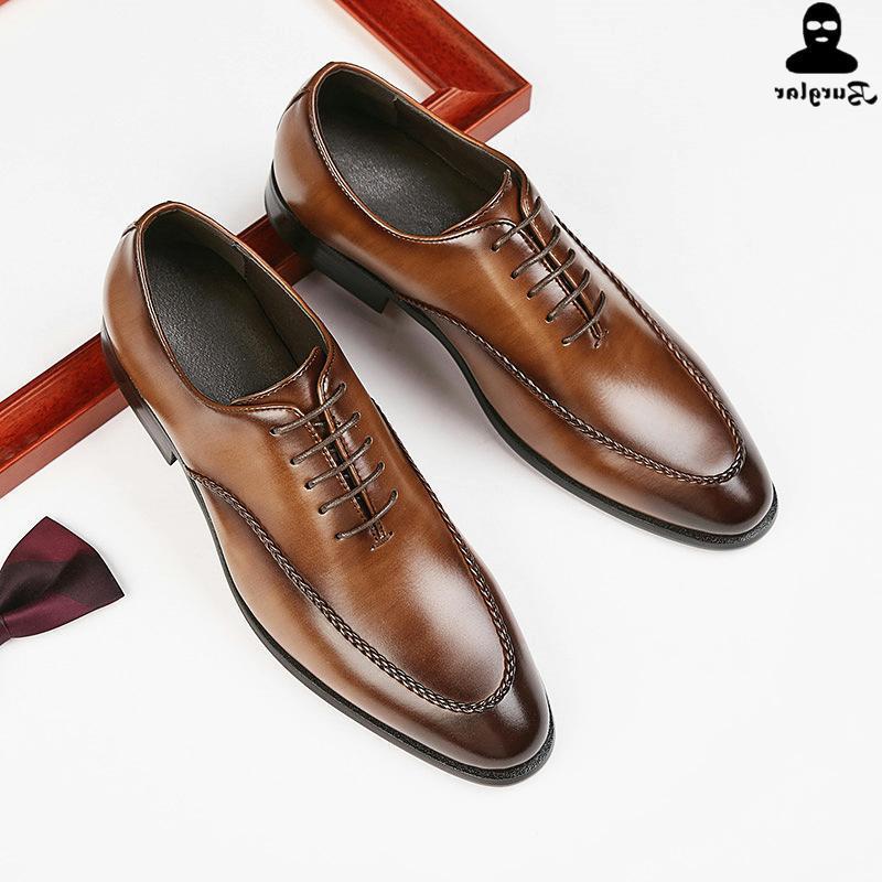 Men's business suits and office shoes Men Leather Dress Shoe|ms