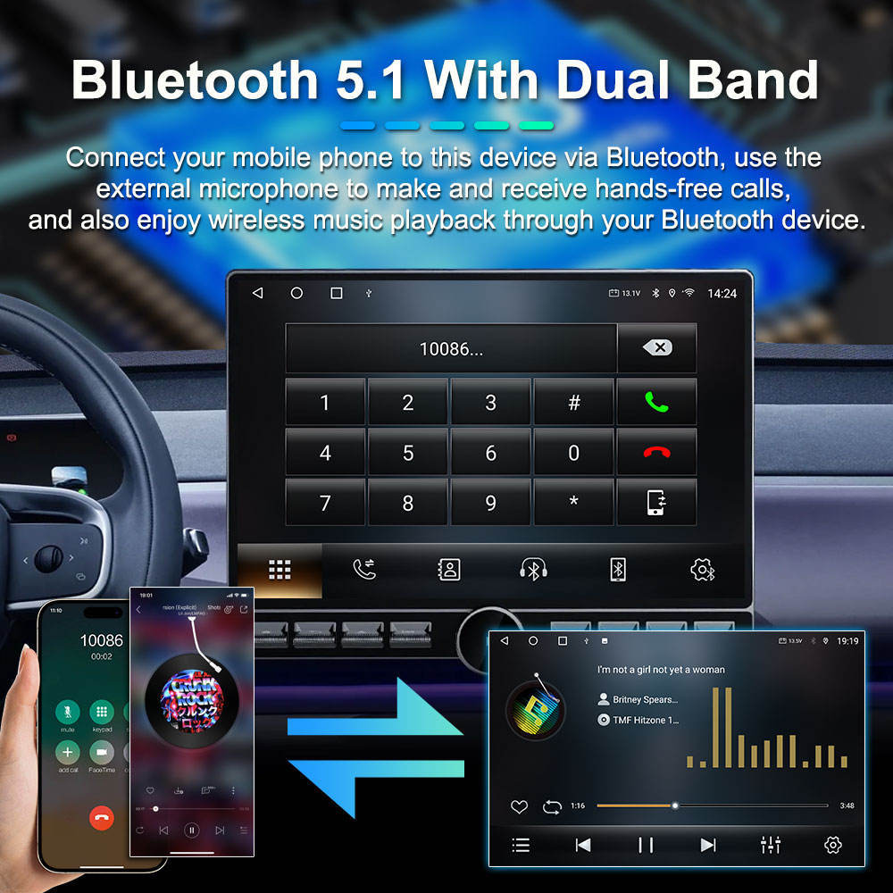Wholesale Dedicated for Neutral Car Navigation 10.1inch All-In-One Machine Compatible with Multiple Models Supports Carplay