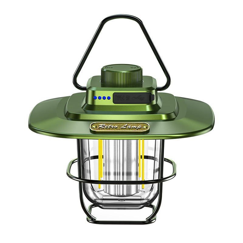 Transfronterizo nuevo retro al aire libre que acampa camping luz LED Luz de Techo Luz de la tienda luz del caballo de Carga inteligente Luz Portátil