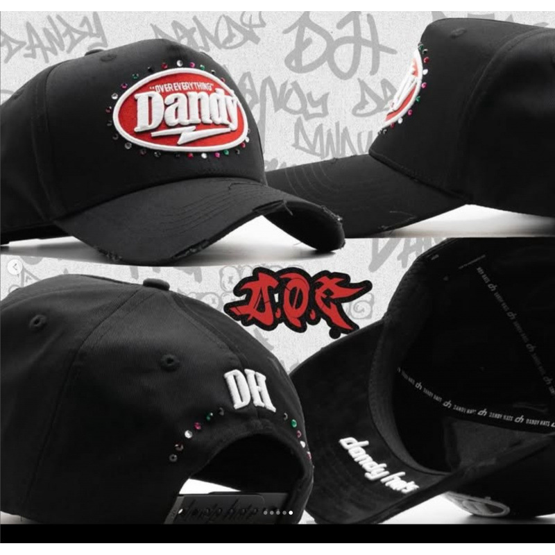 Tendencia transfronteriza hip hop Dandy Dandy sombrero con letras de diamante sombrero de pato doblado a lo largo del sombrero de béisbol image 21