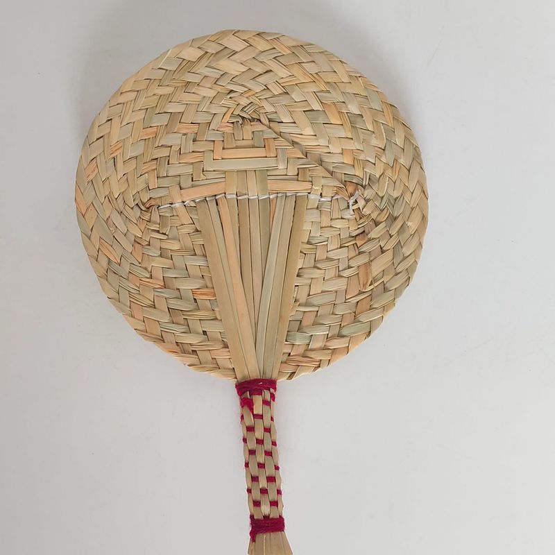 蒲扇草編み工芸扇子編み草扇納涼蒲扇夏手回しクラシック芭蕉扇メーカー卸|undefined